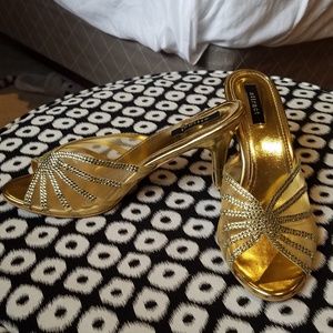 Gold High Heels